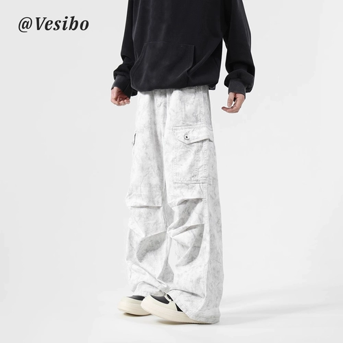 Штаны, парашютист для отдыха, в американском стиле, свободный крой