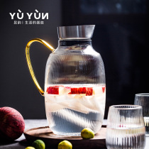 Yuyun Hammer cold kettle cold kettle household juice glass pot water cup set high temperature resistant large capacity cold teapot