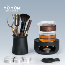 Yu Yun Ebony Six Junzi set Tea Set Accessories Tea tube Tea tray Tea Needle Tea Spoon Raising Pot Pen Tea Ceremony 6 Junzi