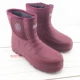Mới mùa đông cộng với nhung cotton không thấm nước giày của phụ nữ ống cao nhẹ tích hợp EVA giày đi mưa bọt xốp của nam giới rửa xe đế dày chống trượt - Rainshoes