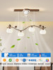 Restaurant Chandelier with Fan, French Cream Style, 2026 New Model, Creative and Unique Artistic Long Bar Table Lamp