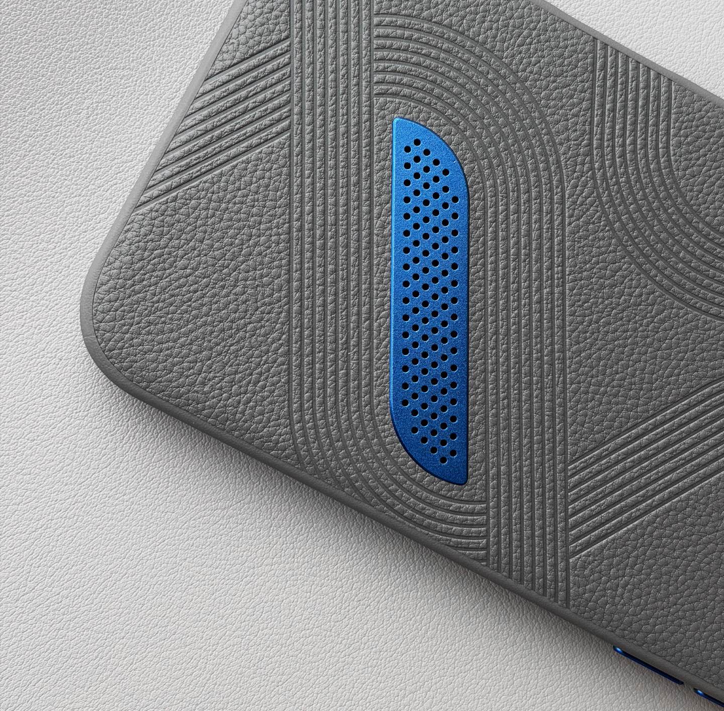 Mountain River Embossed Blue Accent iPhone Case