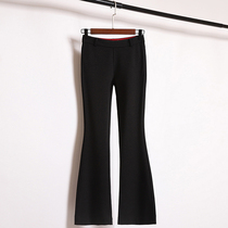 2021 autumn and winter New temperament black micro Bell pants women fashion foreign style casual pants thin chic early autumn pants