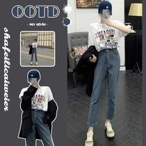 Summer Big Code Womens Dress 2022 Light Cooked Fat Mm Display Slim Superior Sense Salt Ensemble Wearing a short sleeve blouse and two suit spring