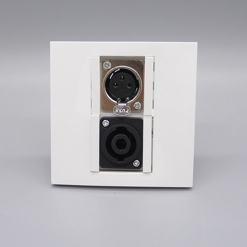 Type 86-three stage sound plus mother Carnon welding microphone microphone panel High power Omkannon socket