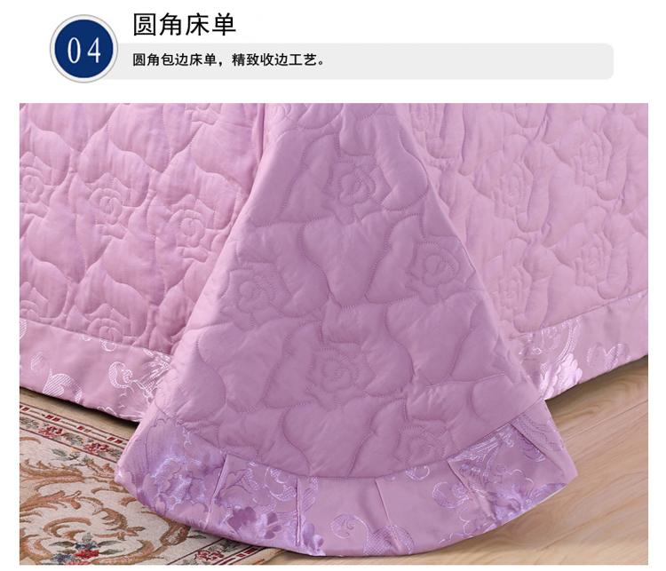 Giá rẻ bông giường bông bao gồm Continental bông bedspread mảnh duy nhất của giường dày bông bìa ba đôi Li gia đình bốn - Trải giường các mẫu ga trải giường đẹp