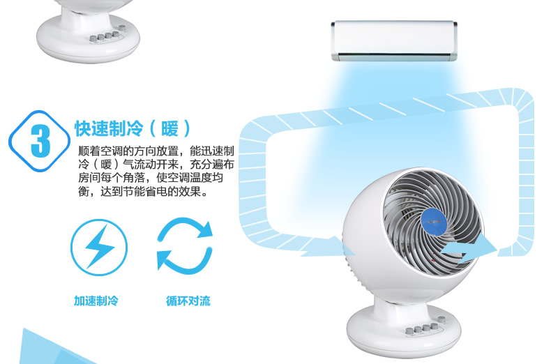 quạt trần 3 cánh Nhật Bản Alice air đối lưu lưu thông quạt nhỏ quạt điện bàn quạt bé quạt gió câm nhà M18C - Quạt điện quạt tích điện mickey