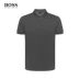 HUGO BOSS Hugo Bos Men 2019 Mùa hè Mới Kinh doanh Casual Áo sơ mi cotton ngắn tay - Polo Polo