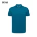 HUGO BOSS Hugo Bos Men 2019 Mùa hè Mới Kinh doanh Casual Áo sơ mi cotton ngắn tay - Polo Polo