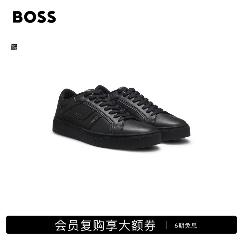 [Gift] Boss 26 Summer New Men's Casual Commuting Comfortable Logo Black Versatile Sneakers Sports Shoes
