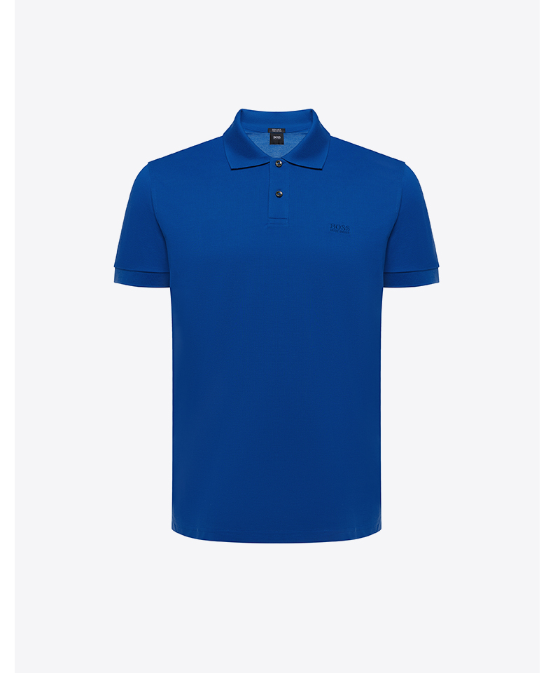 HUGO BOSS Hugo Bos Men 2019 Mùa hè Mới Kinh doanh Casual Áo sơ mi cotton ngắn tay - Polo áo nam
