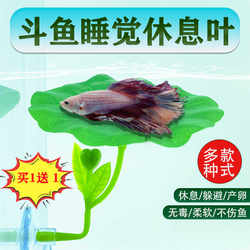 Betta Fish Resting and Hiding Leaves, Spawning Lotus Leaves, Artificial Aquatic Plants, Leaves, Sleeping Bed, Fish Tank Landscaping Decoration Ornaments