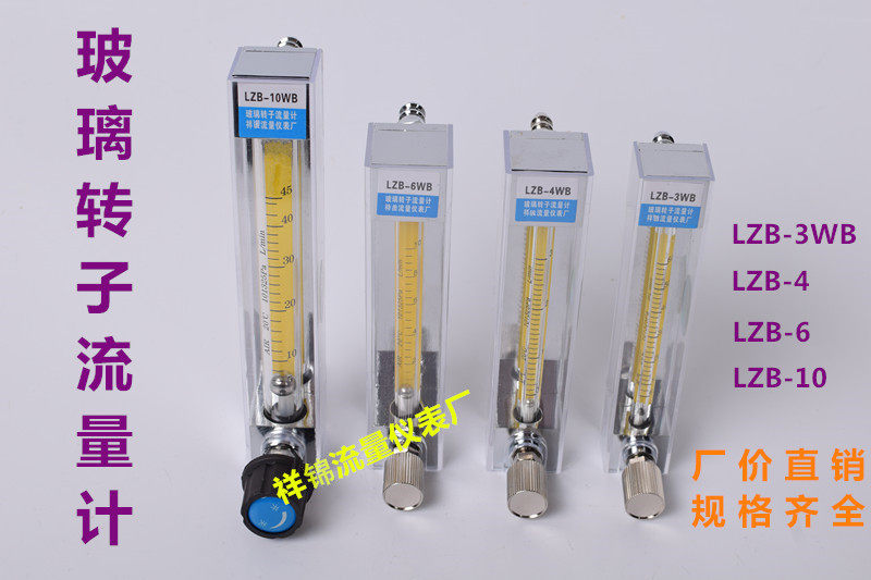LZB - 3WB glass rotor flowmeter water liquid gas air micro stainless steel 304 anti - corrosion flowmeter