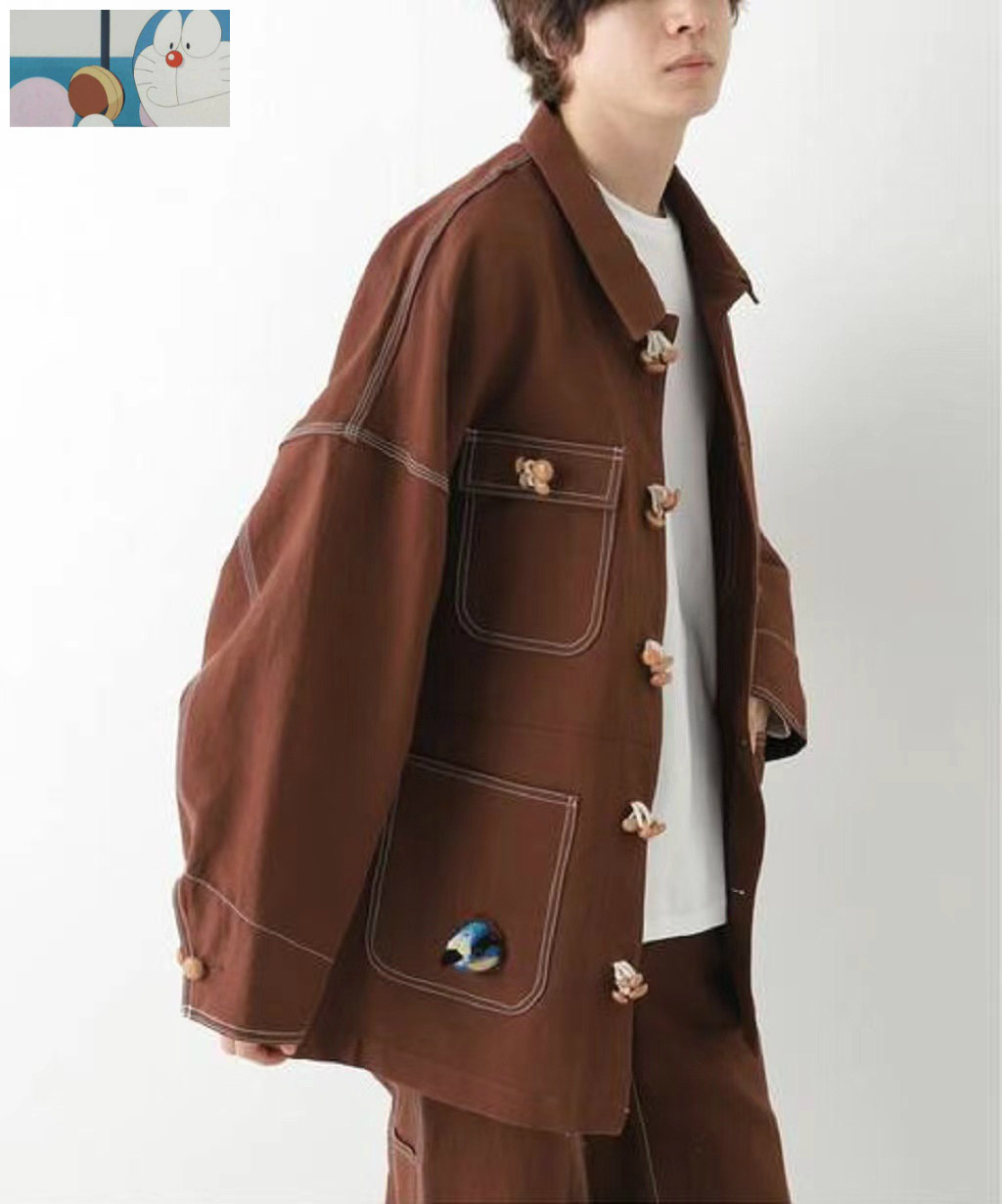 订购】Doublet 22SS WOOD YARN BLOUSON 小鸟四袋工装休闲夹克-Taobao 