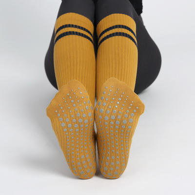 WXTM's new autumn and winter mid-length yoga socks, anti-slip pressure socks, and gel Pilates dance professional training socks