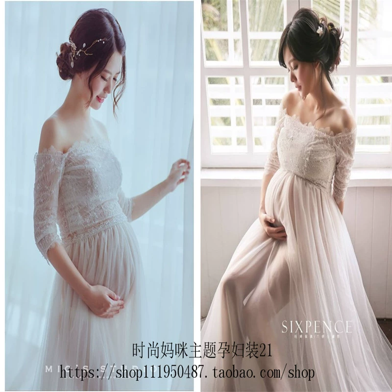 Quần áo bà bầu 2019 thời trang mới Phụ nữ mang thai ảnh chụp ảnh quần áo Phụ nữ mang thai Phụ nữ mang thai chụp ảnh quần áo thời trang váy áo bà bầu