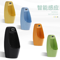 Kindergarten color childrens urinal ceramic automatic induction urinal floor-standing bathroom boy urinal