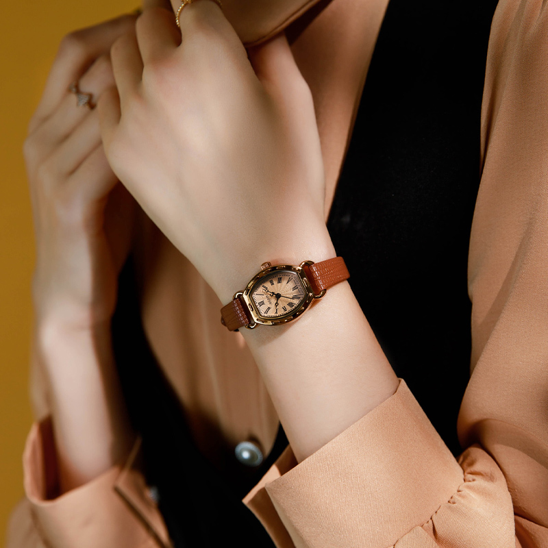 Julishi Watch for Women, Light Luxury, Niche, High-End, Retro, Student Style, Small Dial, Compact and Exquisite, Women's Quartz Watch