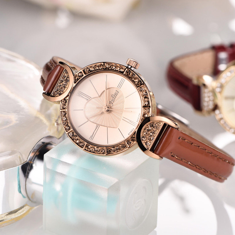 Korean Julis watch women's simple temperament with diamonds small luxury women's quartz high sense JA-779