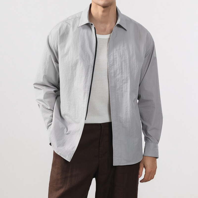 【Phattex】Lightweight Upf50+ Splash-Proof and Sun-Protective Shirt for Men, Outdoor Commuting Quick-Dry Shirt Jacket