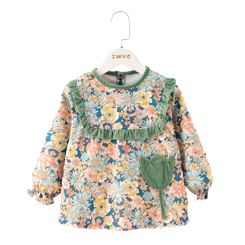 Baby coveralls autumn and winter eating baby waterproof national style