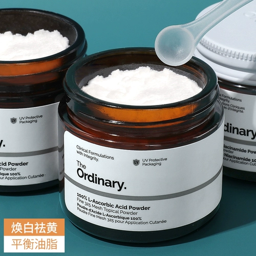 the ordinary Порошок ниацинамида, пудра, осветляющая эссенция для лица для всего тела, витамин C, контроль жирного блеска