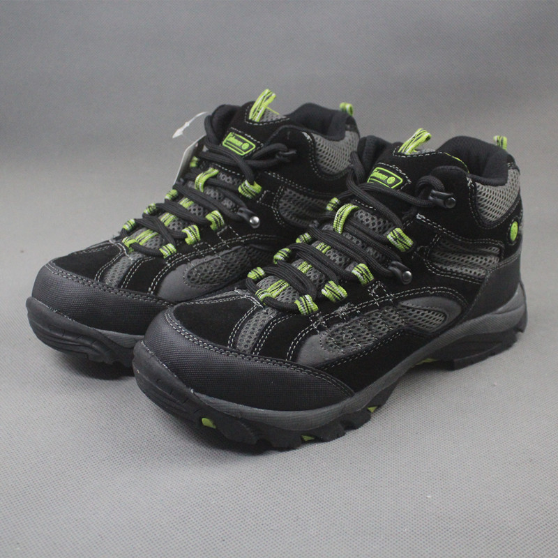 Spring and Autumn Leather Outdoor Shoes Boys Hiking Shoes Girls Sports Shoes Non-slip Waterproof Shock-absorbing Hiking Shoes for Big Children