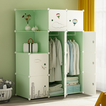Simple wardrobe Home bedroom cupboard rental room with cloth wardrobe containing cabinet lockers minimalist modern closet
