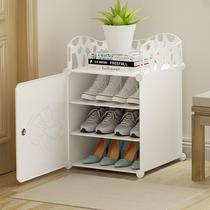 Simple shoe cabinet doorway for home bedroom large capacity containing multilayer dust-proof indoor good looking dorm room small shoe shelf
