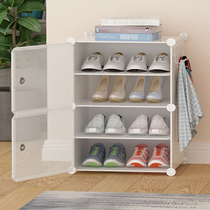 Small Narrow Easy Doorway Shoe Rack Home Multilayer Dust-Proof Dorm Room Economy Type Containing Shoes Cabinet Bed Bottom Small Shoe Rack Subs