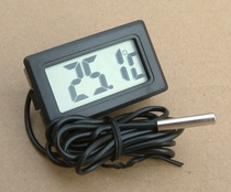  Digital display digital thermometer with waterproof probe High-precision fish tank refrigerator water temperature thermometer Send battery