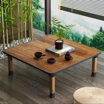Kang table household bed eating folding table room for simple square table floating window tatami tea table shorter kang table