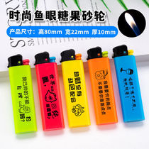 Pulley advertising lighter customized logo printing disposable flint grinding wheel lighter hotel KTV plateau custom-made