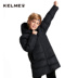 KELME Calme Children quần áo cotton thể thao nam và nữ áo dài mùa đông ấm áp dày áo khoác bé trai áo phao lining nam Quần áo độn bông thể thao