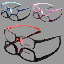 Teenage myopia frame ultra-light silicone childrens glasses frame boys and girls sports can play ball to prevent 3-12