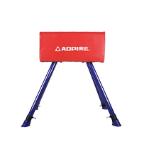 Olympic Childrens Adjustable Vault Kindergarten Pommel Horse Baby Goat Jump-Assisted Pedal Training Equipment Spring-Assisted Springboard