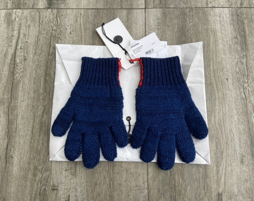 21AW visvim KNIT GLOVE N.D. 本藍染め F.I.L-