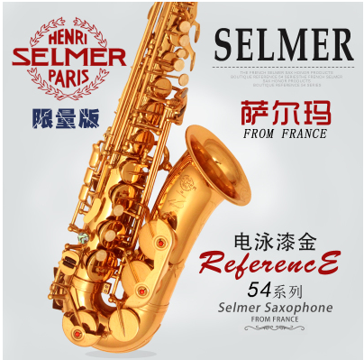 Selmer Salma 54802 descent E-tone Acoustic Sax Instruments Electrophoresis Gold Professional Pipe Wind
