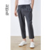 Quần Casual Saatiny nam 2020 mùa xuân Trend Vẽ Nine-Point Suit quần Slim Straight Drop-Sense Tiny quần. 