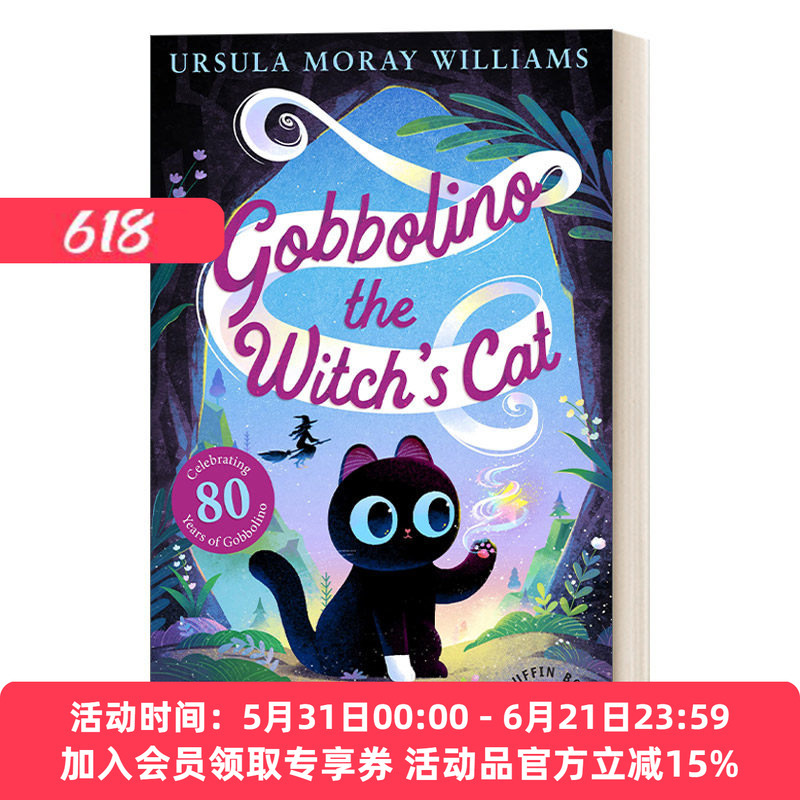Original English Novel Gobbolino the Witch's Cat by Ursula K. Le Guin, Children's Fantasy Chapter Novel, English Version, Imported Original English Book