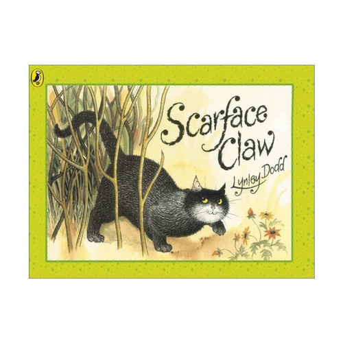 Оригинальный английский «Коготь Лица со шрамом», классическая детская книга с картинками новозеландской писательницы Линли Додд, английская версия, импортированная оригинальная английская книга