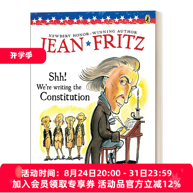 English Original Version Shh! We'Re Writing the Constitution Hush! We'Re Writing the Law by Jean Fritz, a Legal Science Book for Teenagers, English Edition, Imported Original English Book.