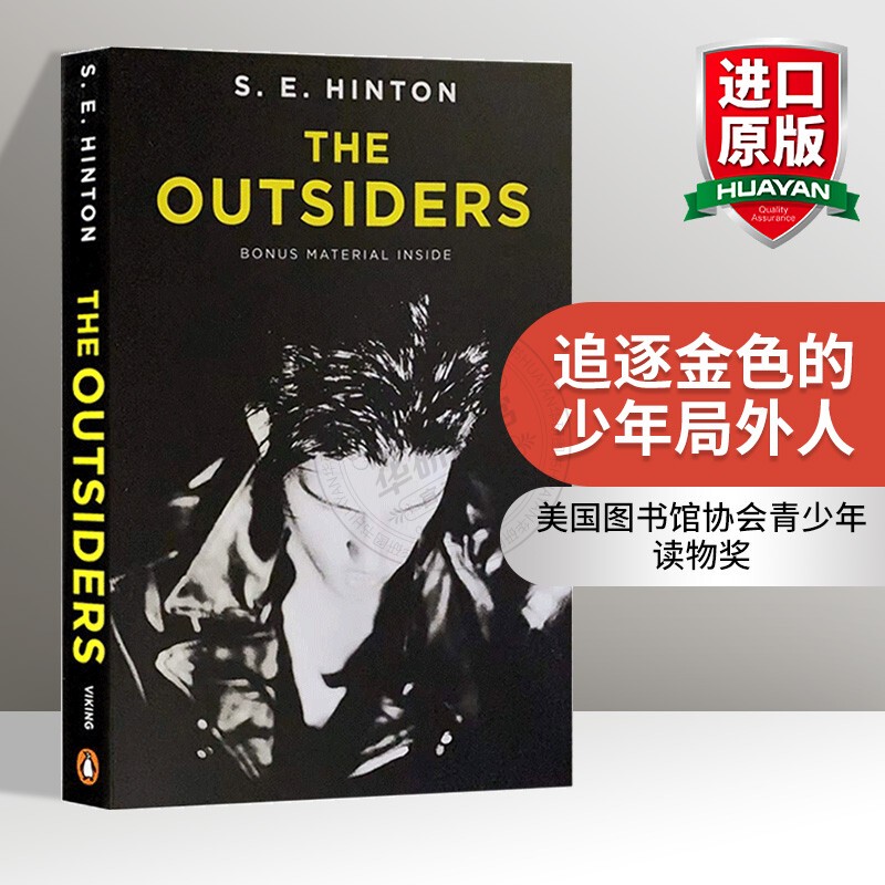 The Outsiders, the Original English Novel, American Edition, Ivy League International Award-Winning Novel, Sehinton, Susan Eloise Hinton, English Version, Imported English Books