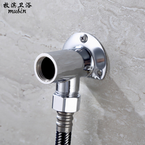 Surface-mounted wall-mounted faucet holder 4 points all copper concealed conversion surface-mounted installation foot bracket connector accessories