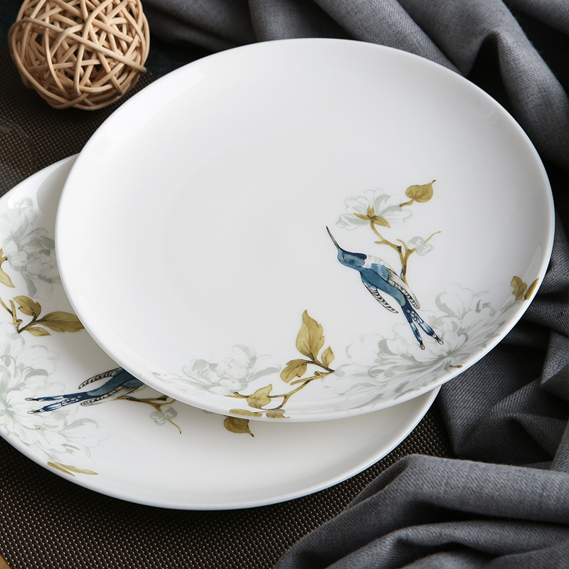 The spirit of "yuquan" green ipads bowls rainbow such as bowl of rice bowl dish suits for European - style hand - made ceramic plate