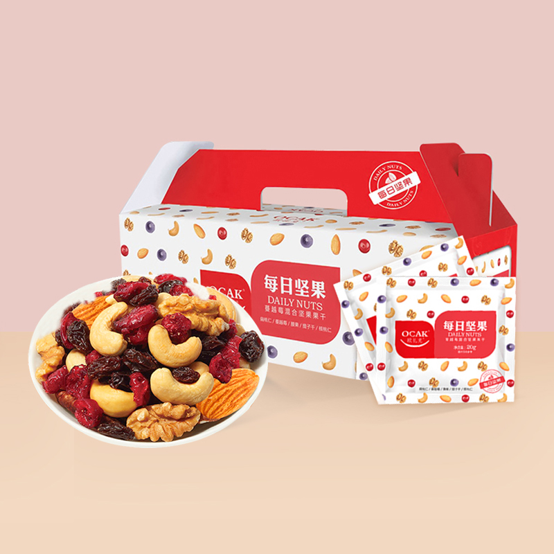预售15天 欧扎克 每日坚果 20g*30袋 史低59元包邮(¥139-80)蔓越莓混合、蓝莓混合2种可选 预售15天 欧扎克 每日坚果 20g*30袋 史低59元包邮(¥139-80)蔓越莓混合、蓝莓混合2种可选