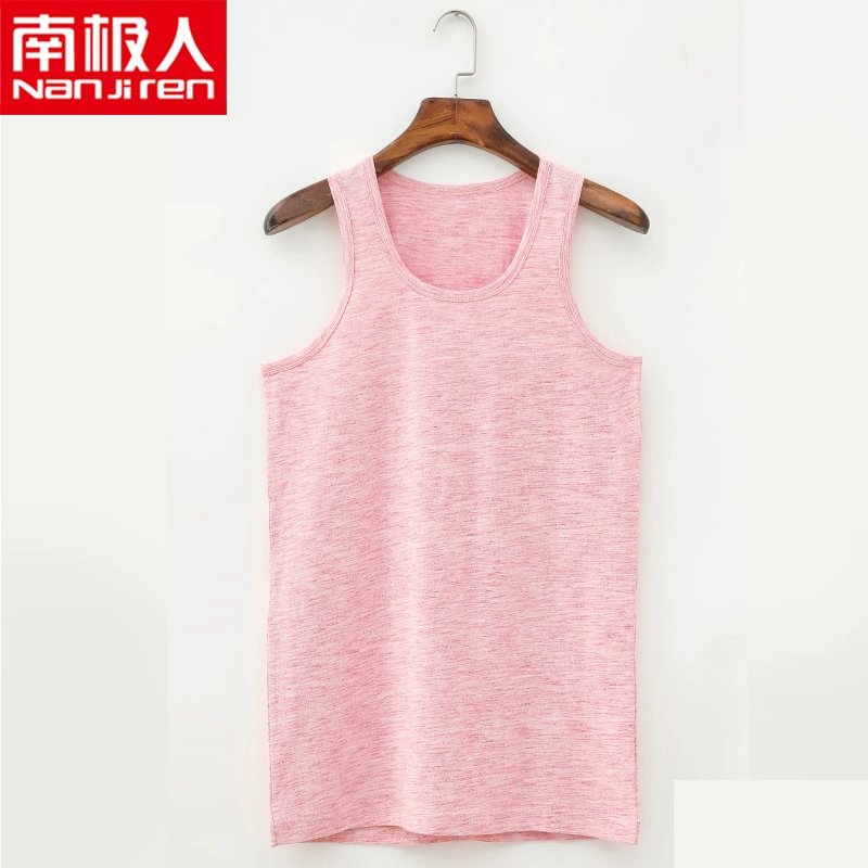 Thương hiệu áo vest nam vải cotton mùa xuân và mùa hè rào cản màu sắc hình chữ I cơ sở thể dục thể thao nam giới áo vest cotton xu hướng nam giới - Áo vest