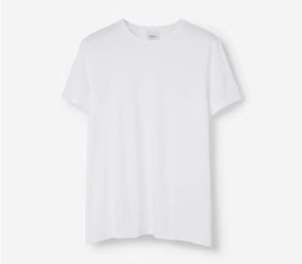 Domestic Sales Agent for Burberry Men's B Logo Round Neck Short-Sleeved T-Shirt 8069533