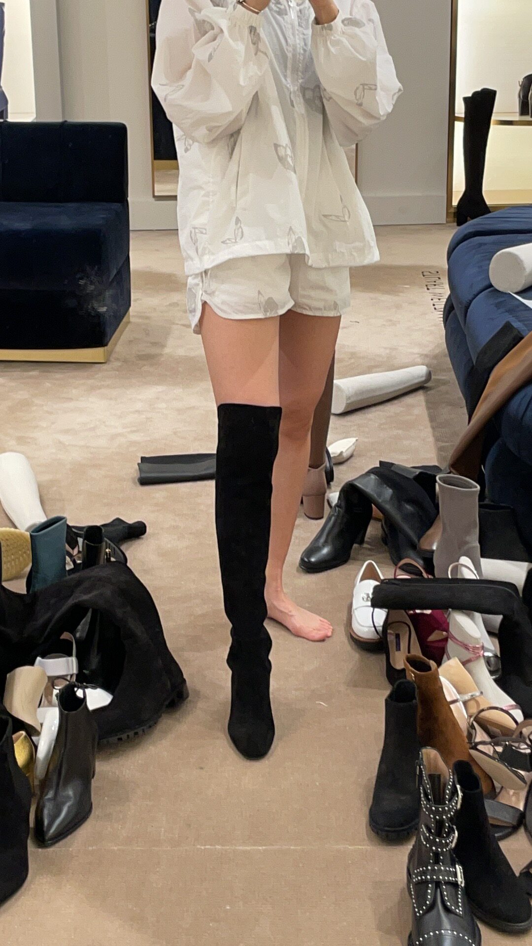 American warehouse Prince Wen the same AB American purchase STUART WEITZMAN SW women's boots with high Gillian60