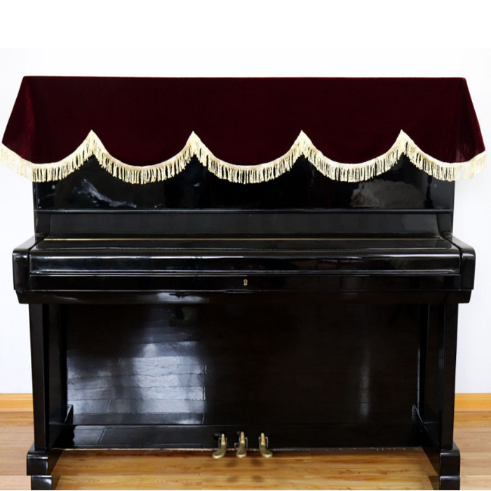 Self - selling * Special high - grade gold velvet piano cover piano cloak two piano sets